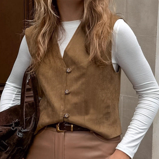 Women's Clothing Coat Suede Matte