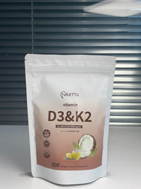 D3K2 Bone Health Softgels 300 Capsules With Clinically Validated Dosage Triple-Action Support For Joints Immunity Heart Health
