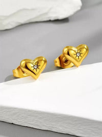 Heart-shaped Necklace Versatile Luxe And Golden
