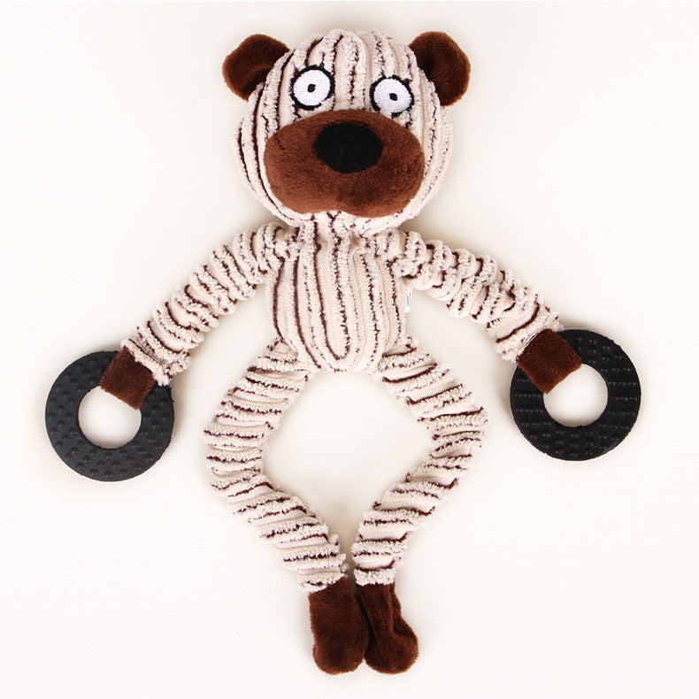 Dog Chew Toy Pet Plush Squeaky Paper Toy