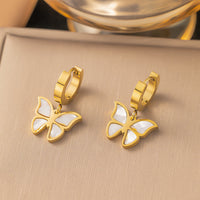White Shell Butterfly Whip Chain Set Niche Light Luxury High-End Clavicle Necklace Trendy Design
