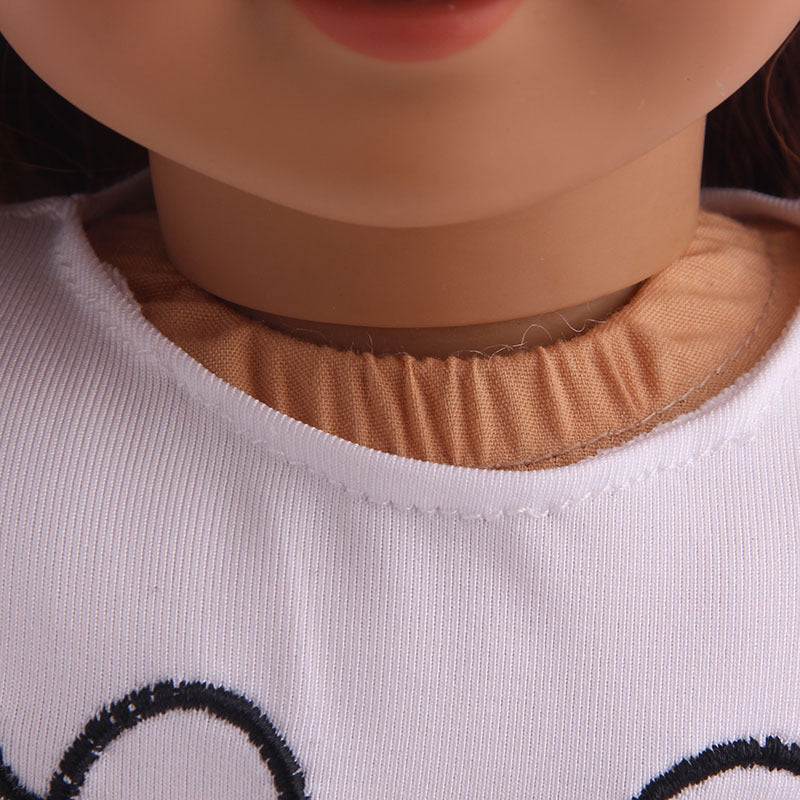 Cute One-piece Swimsuit With Girl Doll Accessories