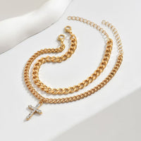 Womens Minimalist Cuban-link Bracelet