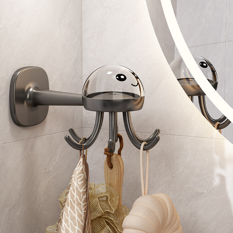 Powerful Multi-functional Six-claw Rotating Hook Rack Kitchen Storage Gadgets