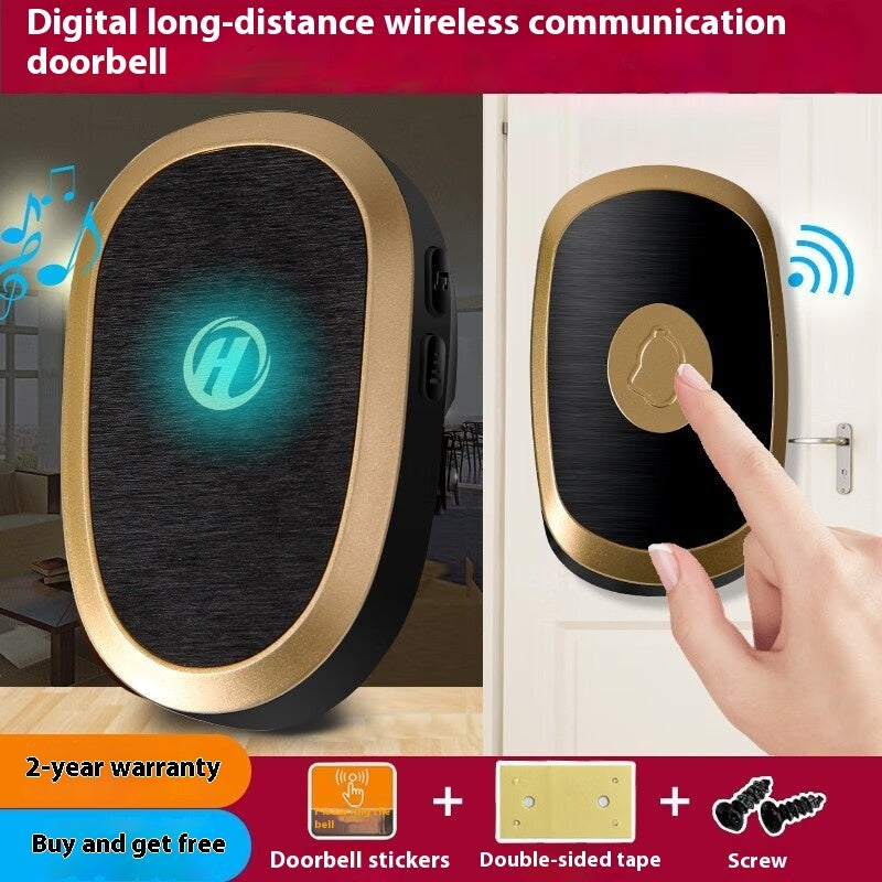 Smart Wireless Doorbell Waterproof Remote Chime for Home