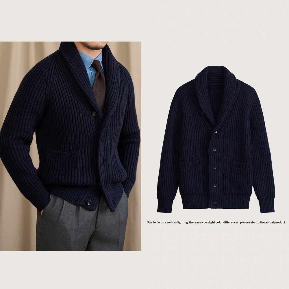 Casual  Warm  And Stylish Mens Commuter Sweater Cardigan