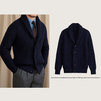 Casual  Warm  And Stylish Mens Commuter Sweater Cardigan