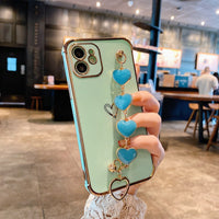 Electroplating Heart Mobile Phone Shell