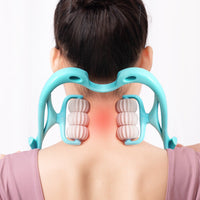 6-Wheel Manual Neck Massager - Pain Relief Roller