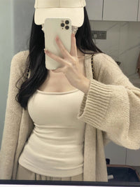 Outerwear Base Layer Camisole With Built-in Chest Pads