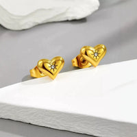Heart-shaped Necklace Versatile Luxe And Golden