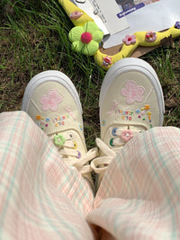 All-match Art Cute Student Custard Canvas Shoes Women