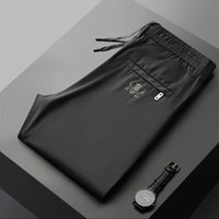 Summer Lightweight Ice-silk Pants Loose Straight Fit
