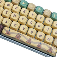 Capabala PBT Girl MOA Height Mechanical Keyboard Keycaps 130 Key Set