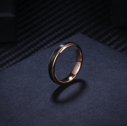 Rose Gold Tungsten Carbide Wedding Rings 8MM/6MM/4MM for man and women