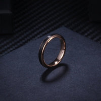 Rose Gold Tungsten Carbide Wedding Rings 8MM/6MM/4MM for man and women
