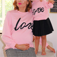 Maternity Sweatshirt Love Printed Parent-child Sweatshirt