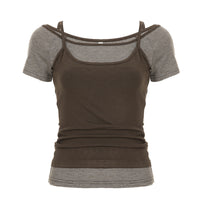 Stylish And Minimalist Womens Short Sleeve Top