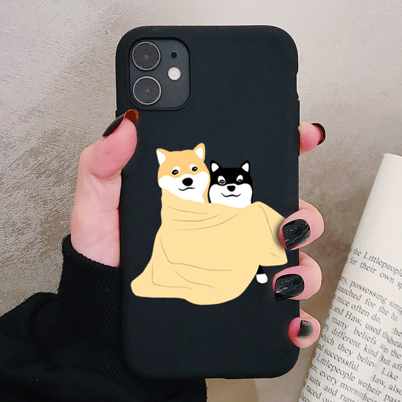 Cute Shiba Inu Erha Couple Mobile Shell  Matte Soft