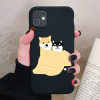 Cute Shiba Inu Erha Couple Mobile Shell  Matte Soft