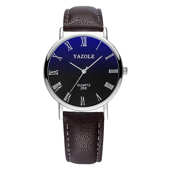 Fashion watch waterproof simple casual belt watch men and women