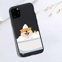 Cute Shiba Inu Erha Couple Mobile Shell  Matte Soft