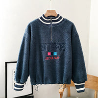 Autumn Lamb Velvet Plus Velvet Thick Sweater Women