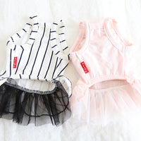 Pet striped dress