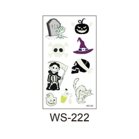 Cartoon Face Tattoo Sticker For Kids