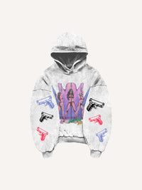 Fashion Casual Printed Polyester Sweater