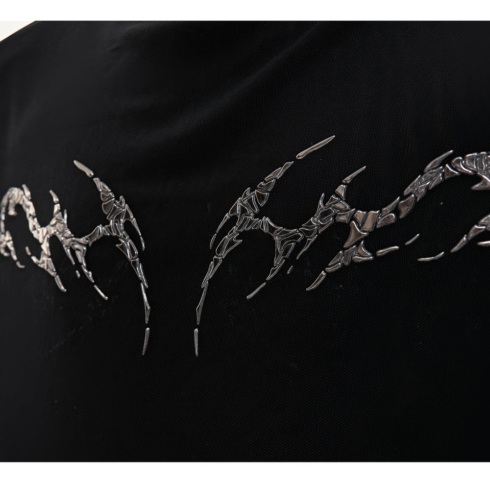 Niche Mesh Ice-feeling Slim Bottoming Shirt