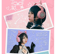 G951 Gaming Headset USB 7.1 Virtual Surround Sound Headsets LED Cat Ear Headphones