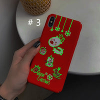 Compatible with Apple , Luminous Christmas Mobile Shell Cartoon Deer