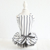 Pet striped dress