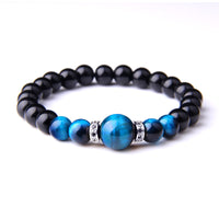 Tiger Eye Natural Stone Beaded Bracelet for Men