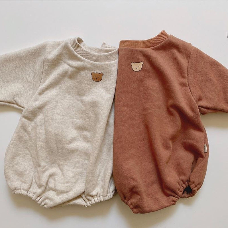 Cute Bear Print Sweatshirt Bag Fart