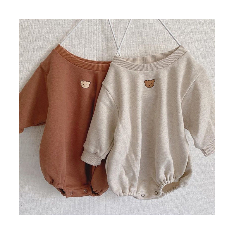 Cute Bear Print Sweatshirt Bag Fart