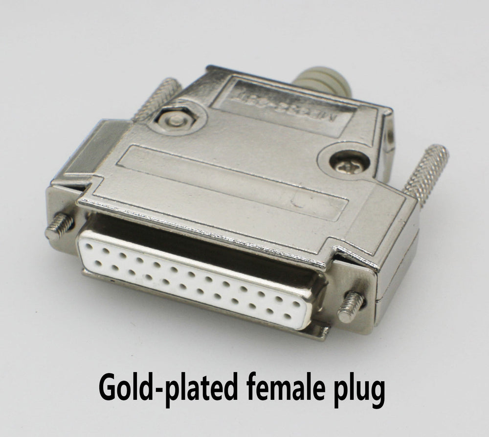 DB25 Male And Female Connector Industrial-Grade Solid Gold-Plated Burs Two Rows Of 25-Pin Plugs And Oral