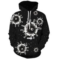 Hooded Sweatshirt Printed Loose Plus Size Fitness Sweatshirt