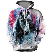 Hooded Sweatshirt Printed Loose Plus Size Fitness Sweatshirt