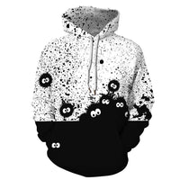 Hooded Sweatshirt Printed Loose Plus Size Fitness Sweatshirt