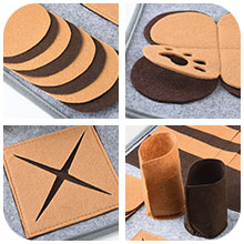 Pet sniffing pad Dog sniffing toys and eating felt cloth while playing