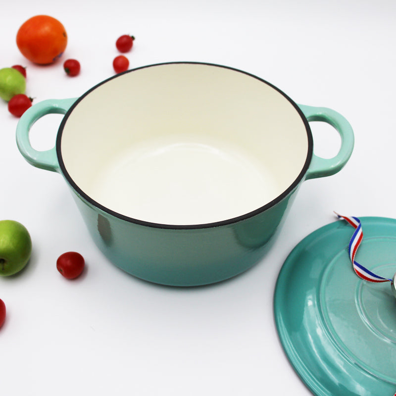 23cm Cast Iron Enamel Pot Healthy Stew Soup
