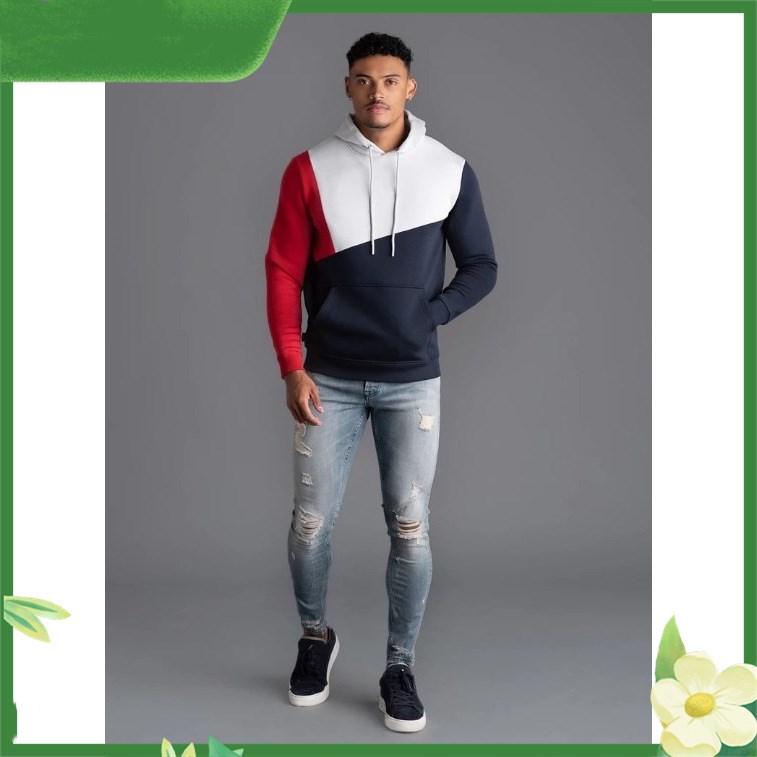Autumn And Winter Menis Casual Stitching Sweater