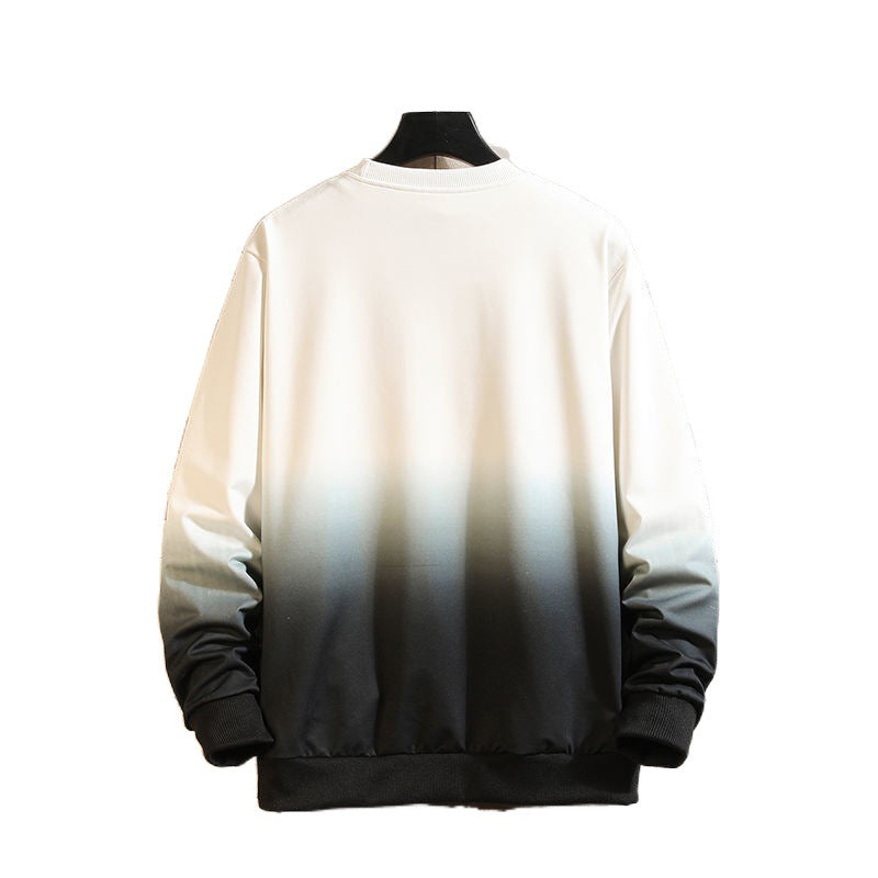 Round Neck Gradient Long-Sleeved Casual Suit