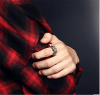 terling Silver Accessories Ring Retro Woven Men And Women Personality RiSng