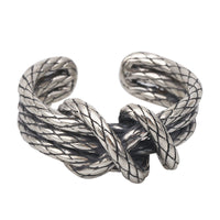 terling Silver Accessories Ring Retro Woven Men And Women Personality RiSng