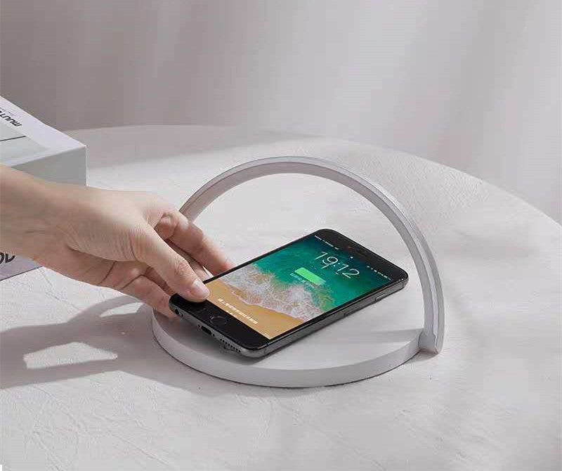 Home Desk Lamp Wireless Charging With Holder