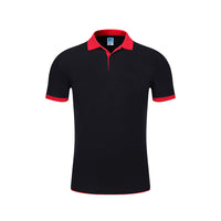 Contrasting Color Short-Sleeved Quick-Drying T-Shirt Work Clothes Custom Advertising Culture Polo Shirt Men And Women Lapel Printing Log