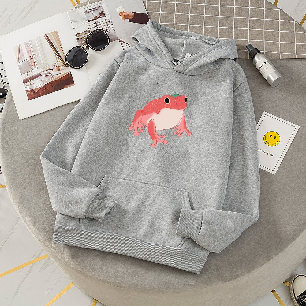 Kawaii Cute Animal Frog Sweatshirt Sports Hooded Sweatshirt